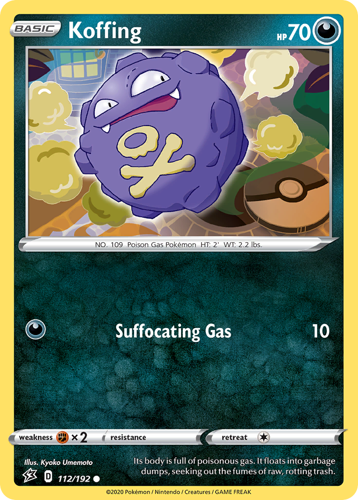 Koffing (112/192) [Sword & Shield: Rebel Clash] | Mega City Incorporated