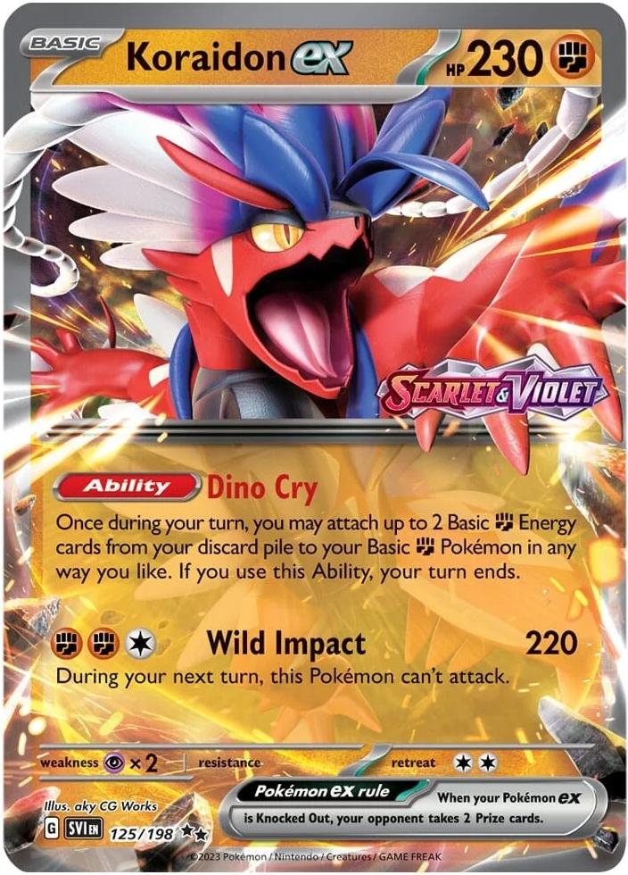 Koraidon ex (125/198) (Stamped) [Scarlet & Violet: Base Set] | Mega City Incorporated