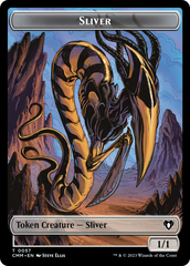 Sliver Army // Sliver Double-Sided Token [Commander Masters Tokens] | Mega City Incorporated