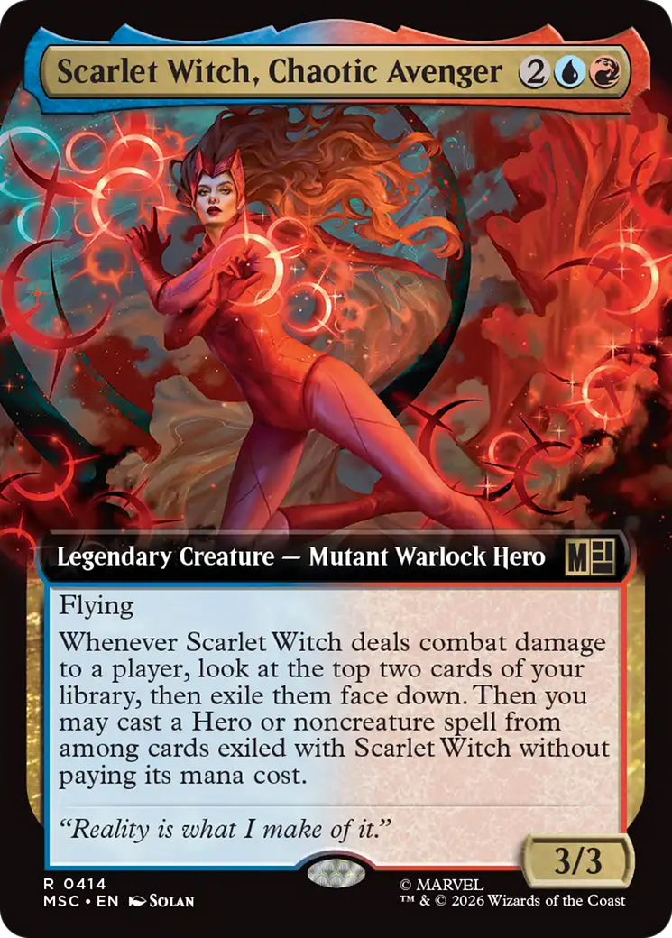 Scarlet Witch, Chaotic Avenger (Extended Art) [Marvel Super Heroes Commander] | Mega City Incorporated