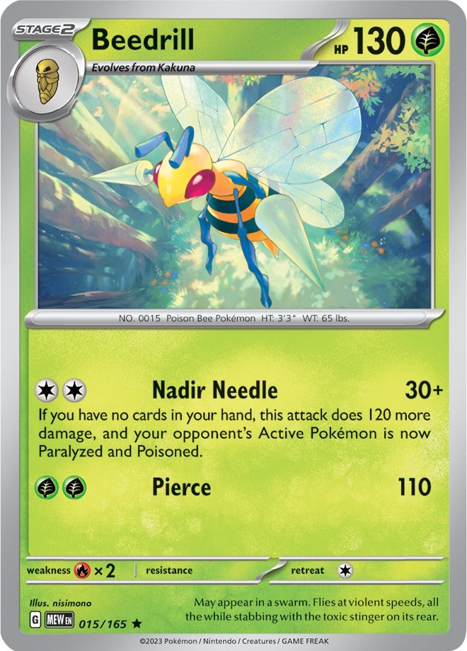 Beedrill (015/165) [Scarlet & Violet 151] | Mega City Incorporated