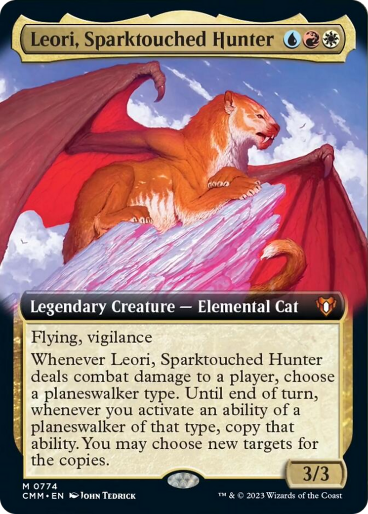 Leori, Sparktouched Hunter (Extended Art) [Commander Masters] | Mega City Incorporated