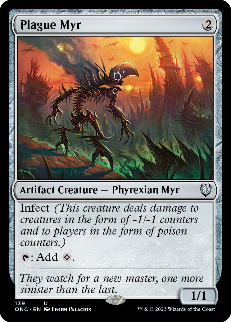 Plague Myr [Phyrexia: All Will Be One Commander] | Mega City Incorporated