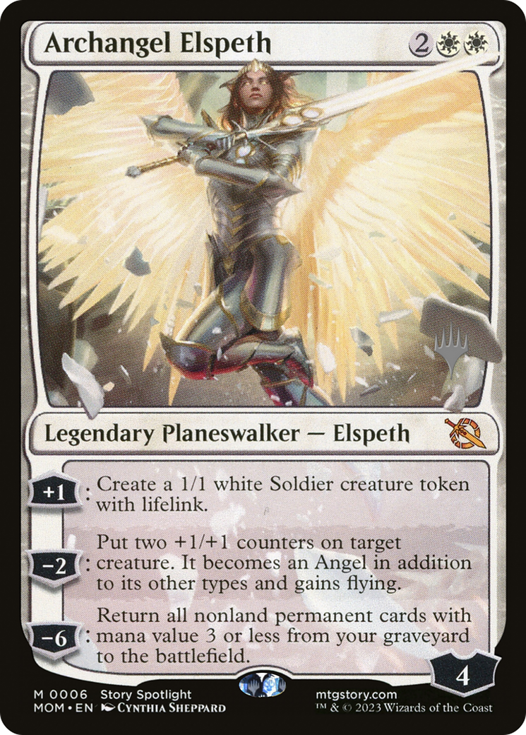 Archangel Elspeth (Promo Pack) [March of the Machine Promos] | Mega City Incorporated