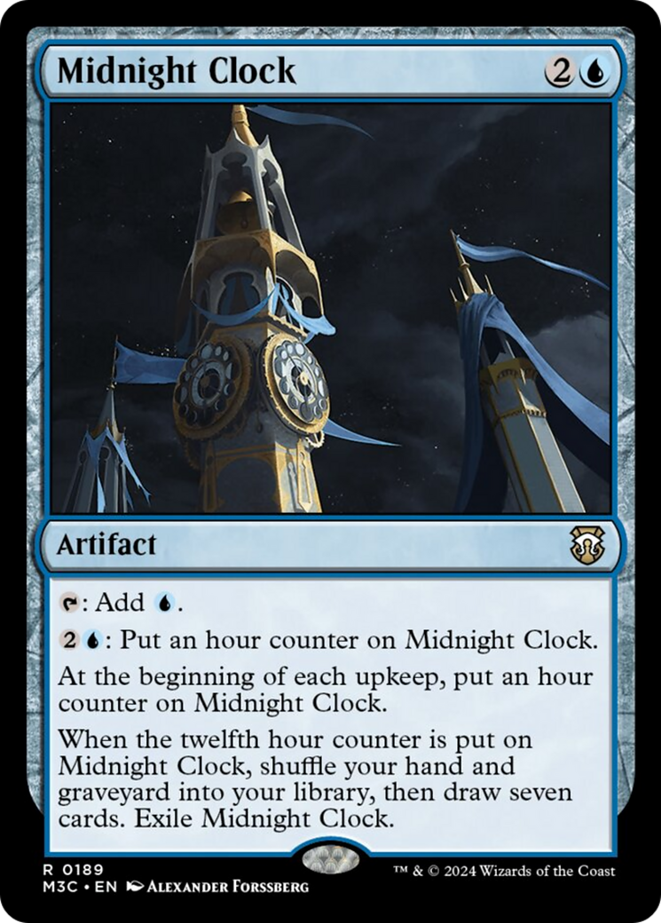 Midnight Clock (Ripple Foil) [Modern Horizons 3 Commander] | Mega City Incorporated