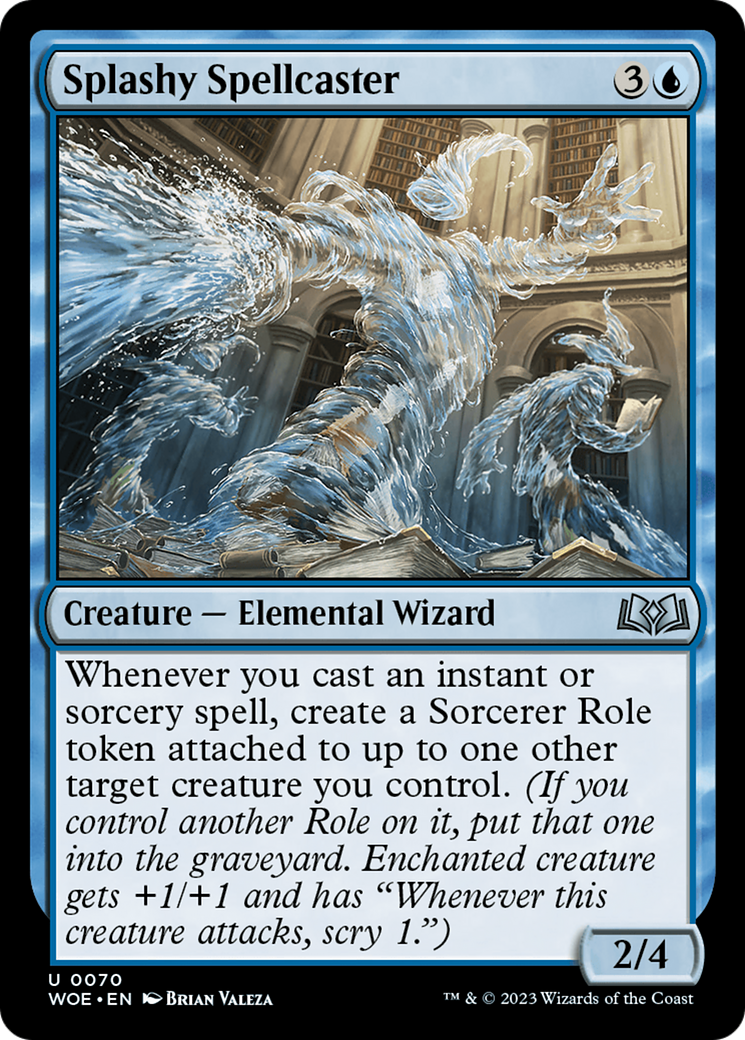 Splashy Spellcaster [Wilds of Eldraine] | Mega City Incorporated