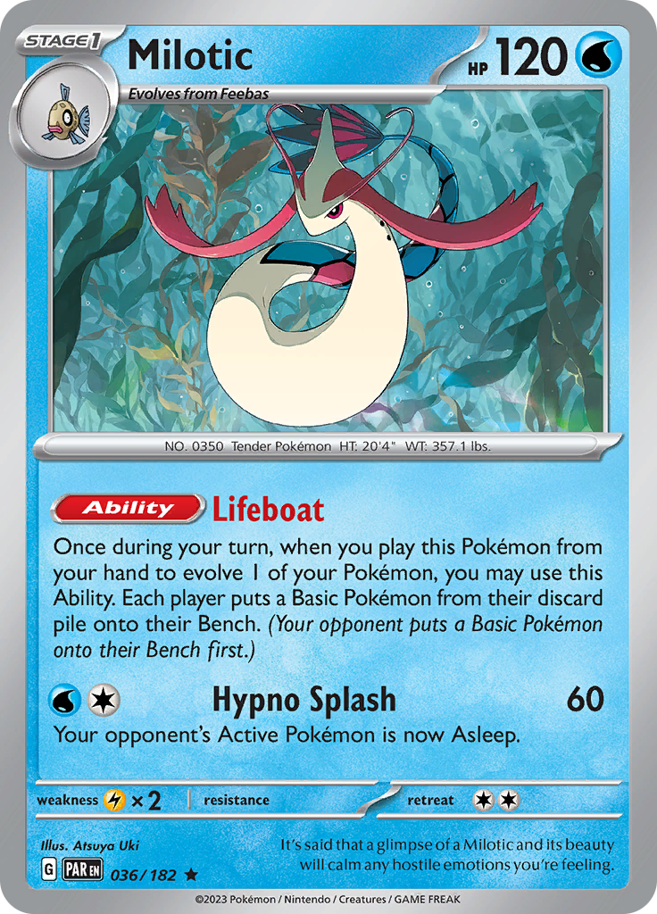 Milotic (036/182) [Scarlet & Violet: Paradox Rift] | Mega City Incorporated