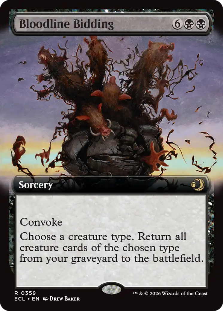 Bloodline Bidding (Extended Art) [Lorwyn Eclipsed] | Mega City Incorporated