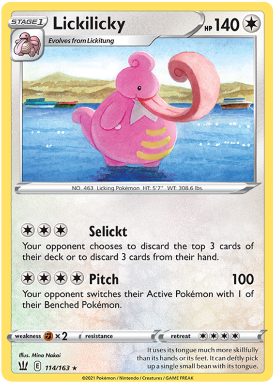 Lickilicky (114/163) [Sword & Shield: Battle Styles] | Mega City Incorporated