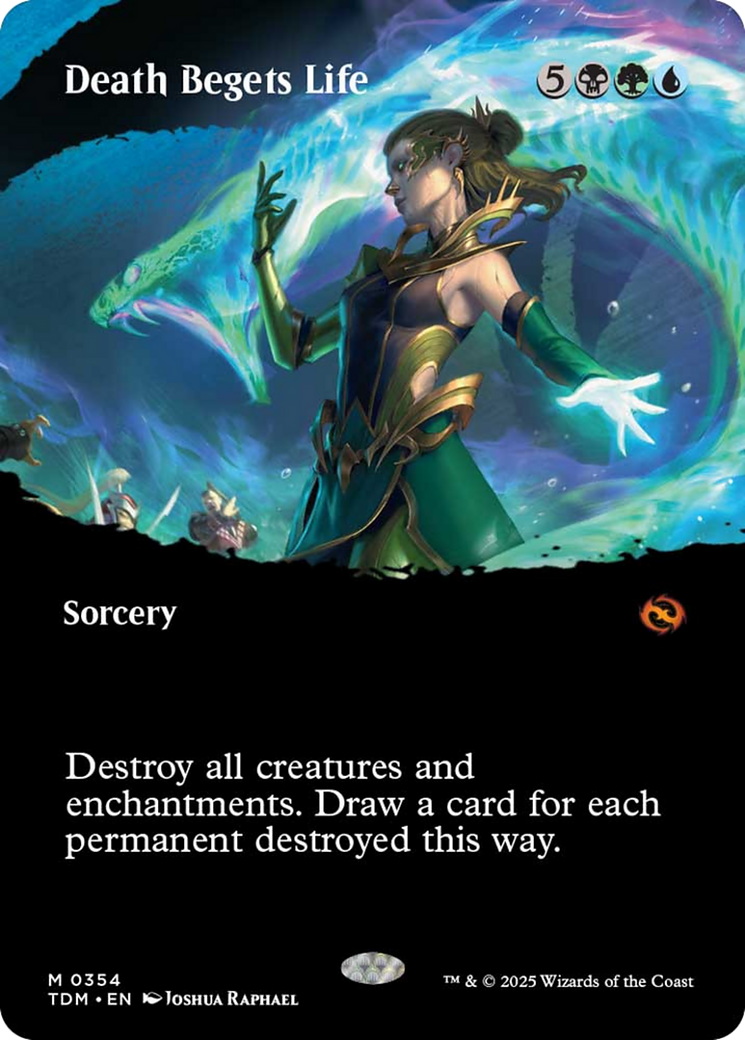 Death Begets Life (Borderless) [Tarkir: Dragonstorm] | Mega City Incorporated