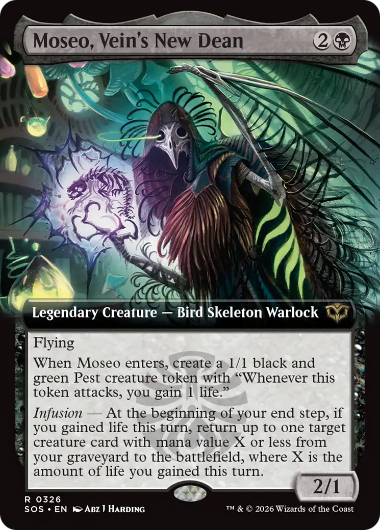 Moseo, Vein's New Dean (Extended Art) [Secrets of Strixhaven] | Mega City Incorporated