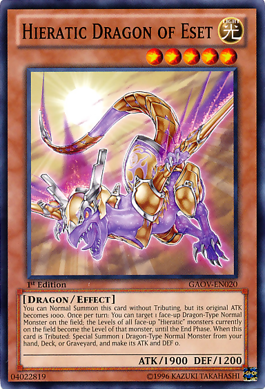 Hieratic Dragon of Eset [GAOV-EN020] Common | Mega City Incorporated