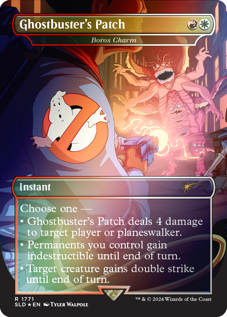Ghostbuster's Patch - Boros Charm (Rainbow Foil) [Secret Lair Drop Series] | Mega City Incorporated
