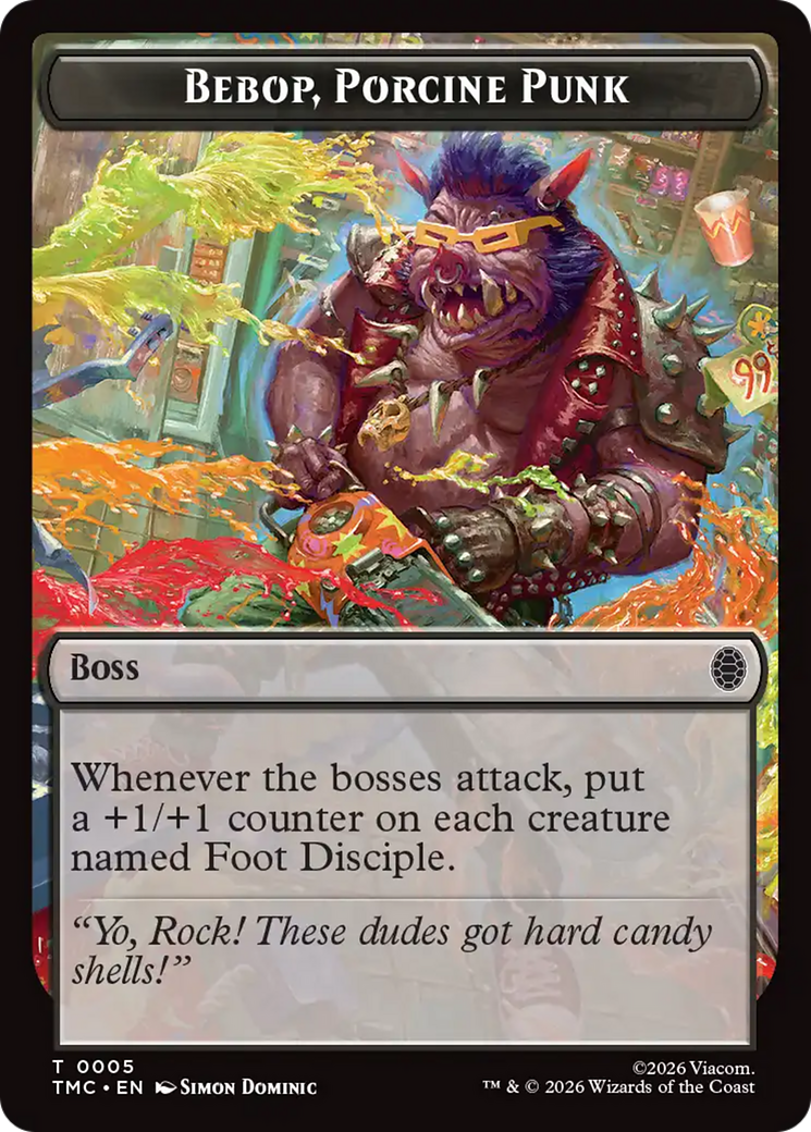 Bebop, Porcine Punk [Teenage Mutant Ninja Turtles Commander Tokens] | Mega City Incorporated