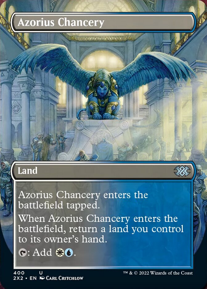 Azorius Chancery (Borderless Alternate Art) [Double Masters 2022] | Mega City Incorporated