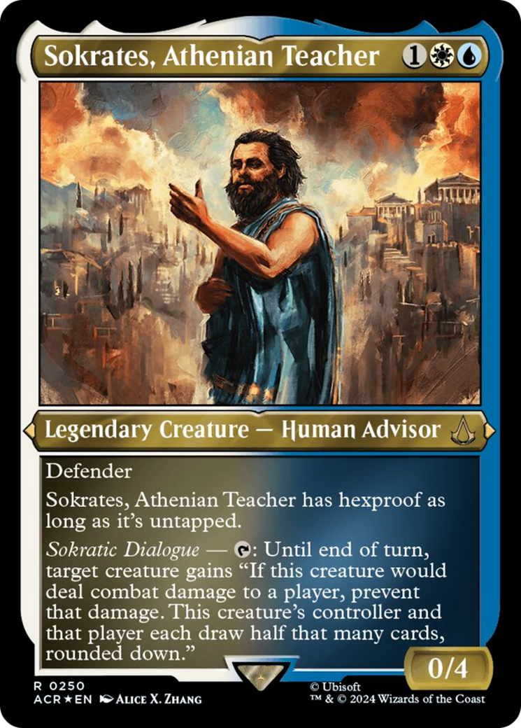 Sokrates, Athenian Teacher (Foil Etched) [Assassin's Creed] | Mega City Incorporated