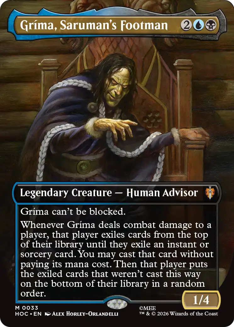 Grima, Saruman's Footman (Borderless) [The Hobbit: Eternal-Legal] | Mega City Incorporated