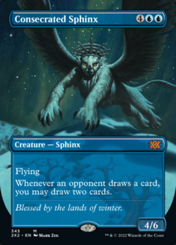 Consecrated Sphinx (Borderless Alternate Art) [Double Masters 2022] | Mega City Incorporated