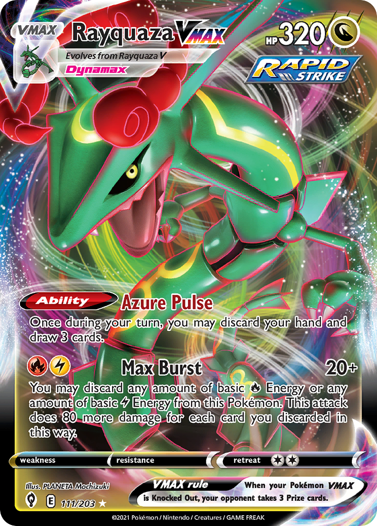 Rayquaza VMAX (111/203) (Jumbo Card) [Sword & Shield: Evolving Skies] | Mega City Incorporated