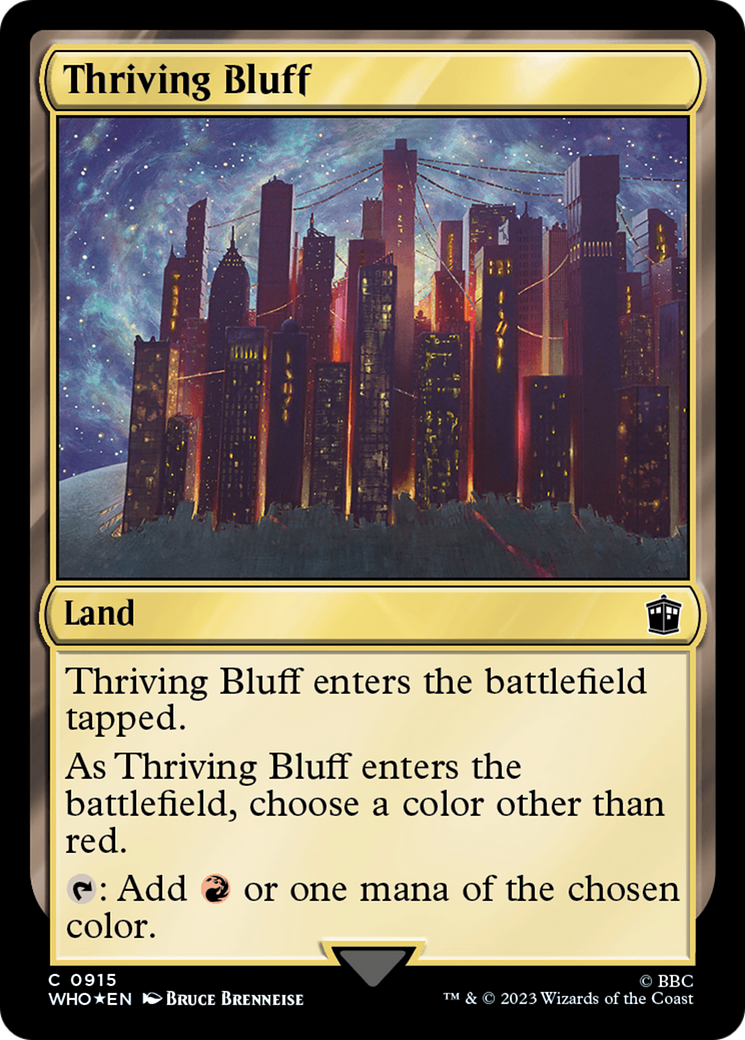 Thriving Bluff (Surge Foil) [Doctor Who] | Mega City Incorporated