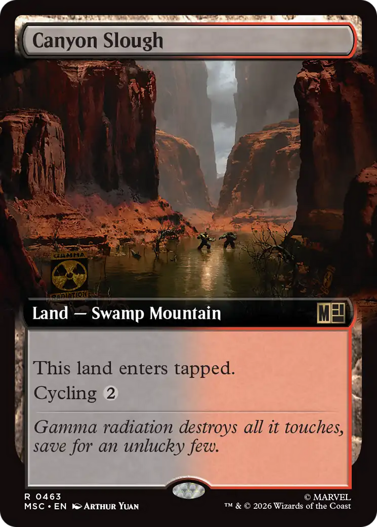 Canyon Slough (Extended Art) [Marvel Super Heroes Commander] | Mega City Incorporated