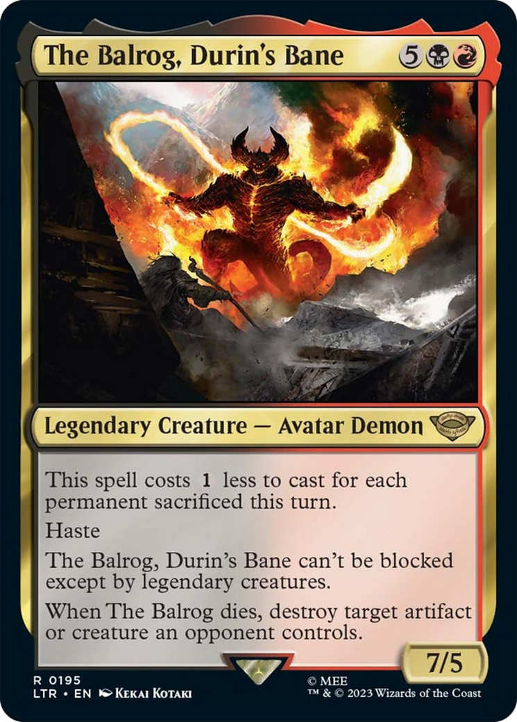 The Balrog, Durin's Bane [The Lord of the Rings: Tales of Middle-Earth] | Mega City Incorporated