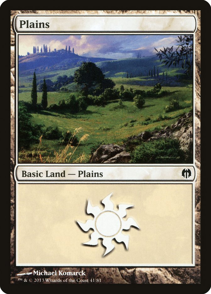 Plains (41) [Duel Decks: Heroes vs. Monsters] | Mega City Incorporated