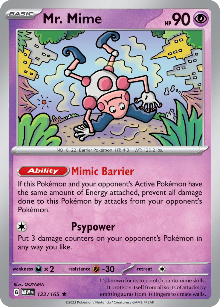 Mr. Mime (122/165) [Scarlet & Violet 151] | Mega City Incorporated