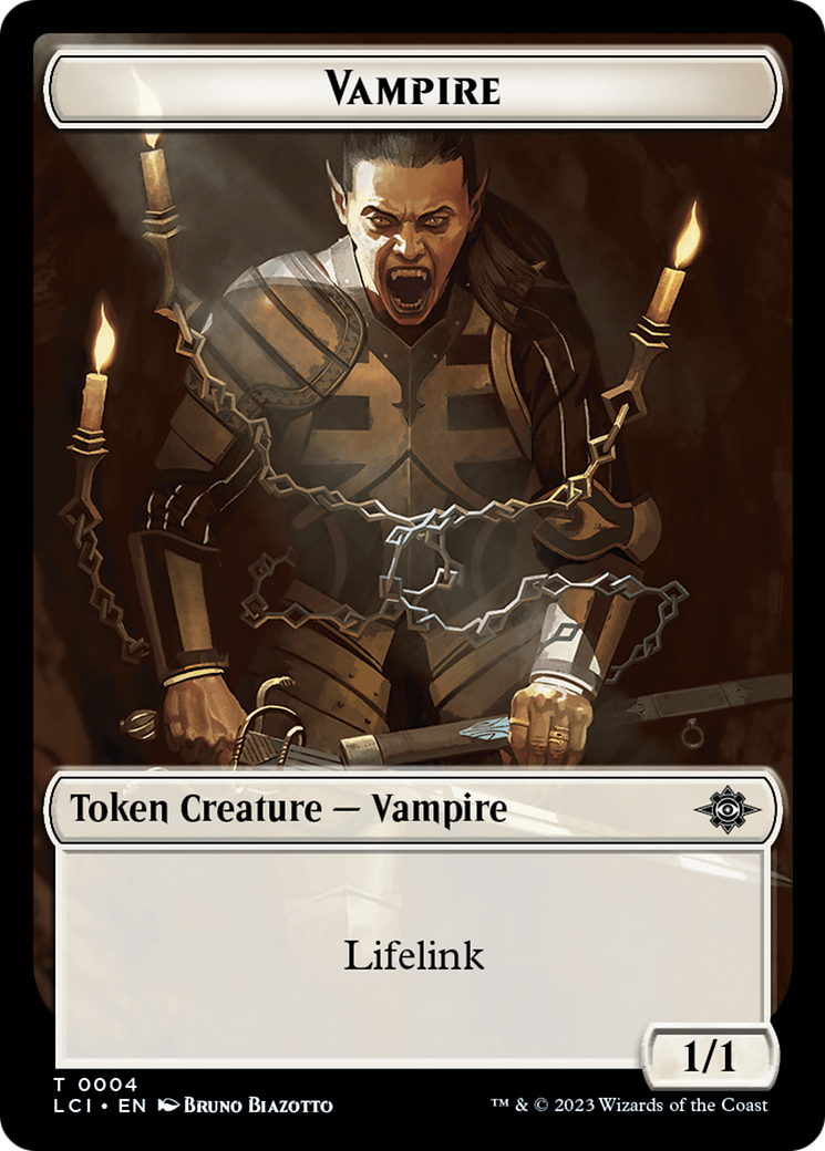 Vampire // Spirit Double-Sided Token [The Lost Caverns of Ixalan Tokens] | Mega City Incorporated