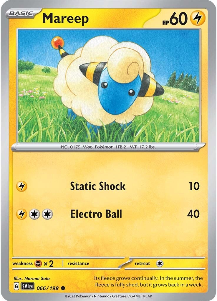 Mareep (066/198) [Scarlet & Violet: Base Set] | Mega City Incorporated