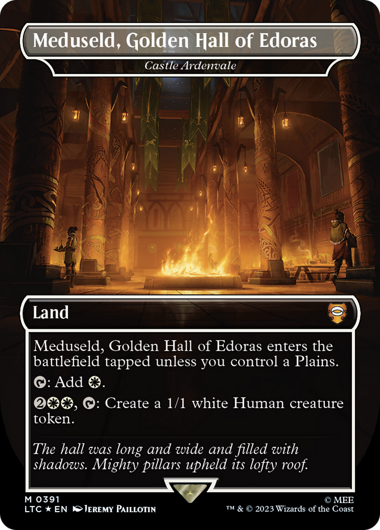 Meduseld, Golden Hall of Edoras - Castle Ardenvale (Surge Foil Realms and Relics) [The Lord of the Rings: Tales of Middle-Earth Commander] | Mega City Incorporated