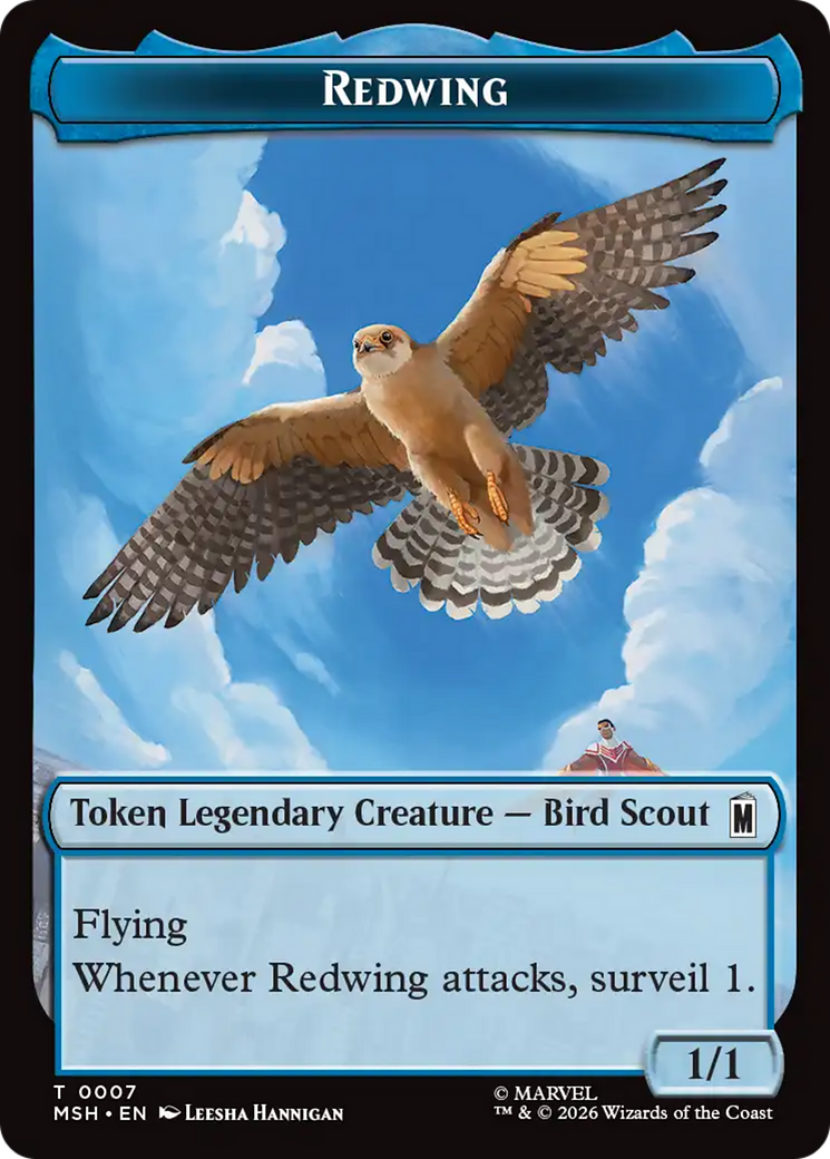 Redwing // Zabu Double-Sided Token [Marvel Super Heroes Tokens] | Mega City Incorporated
