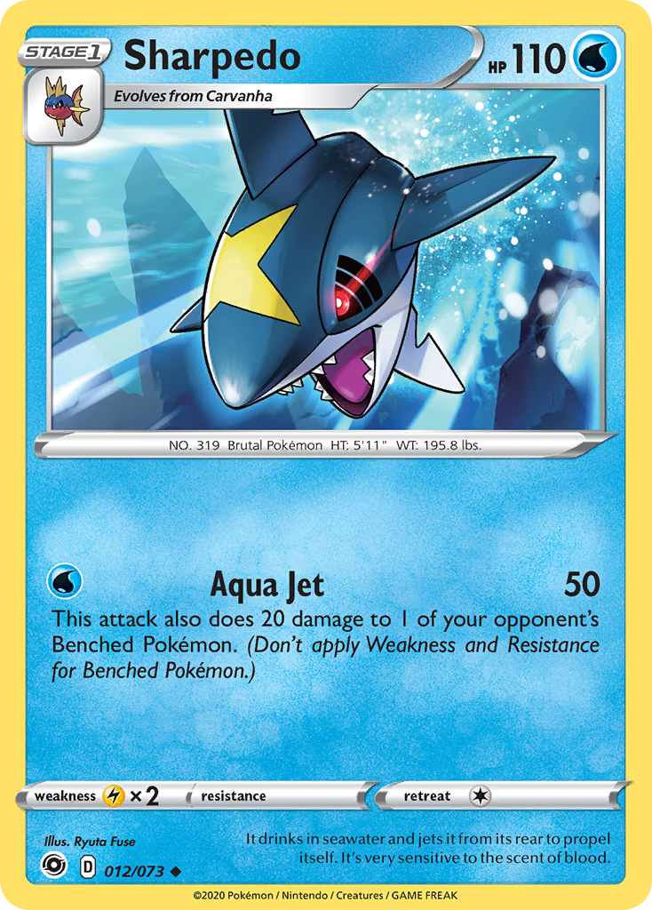 Sharpedo (012/073) [Sword & Shield: Champion's Path] | Mega City Incorporated