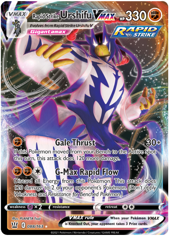 Rapid Strike Urshifu VMAX (088/163) (Jumbo Card) [Sword & Shield: Battle Styles] | Mega City Incorporated