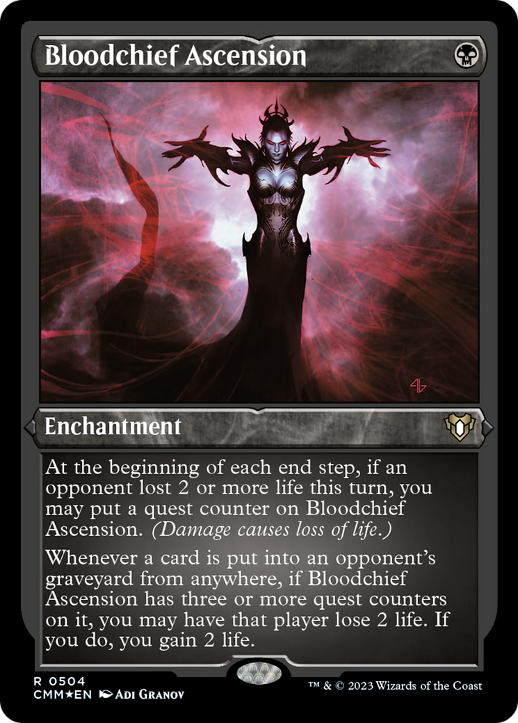 Bloodchief Ascension (Foil Etched) [Commander Masters] | Mega City Incorporated
