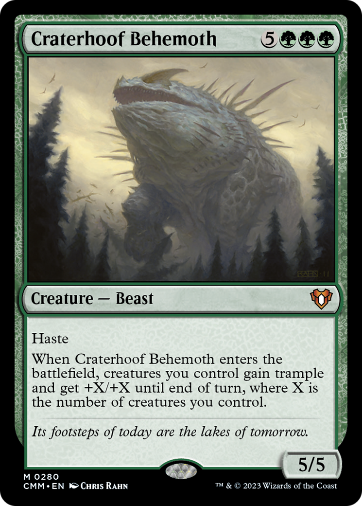 Craterhoof Behemoth [Commander Masters] | Mega City Incorporated