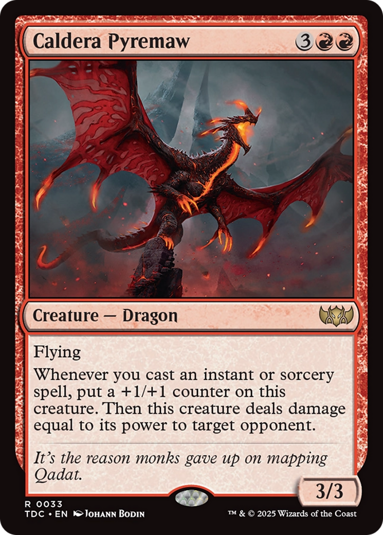 Caldera Pyremaw [Tarkir: Dragonstorm Commander] | Mega City Incorporated