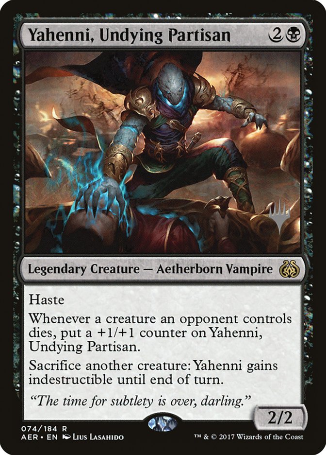 Yahenni, Undying Partisan (Promo Pack) [Aether Revolt Promos] | Mega City Incorporated