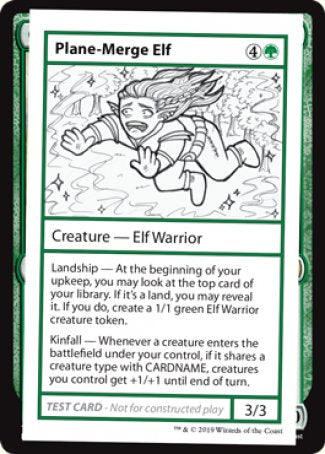 Plane-Merge Elf (2021 Edition) [Mystery Booster Playtest Cards] | Mega City Incorporated