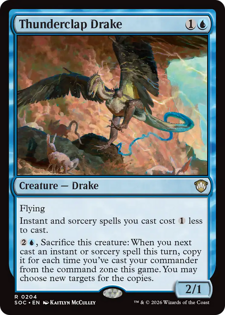Thunderclap Drake [Secrets of Strixhaven Commander] | Mega City Incorporated