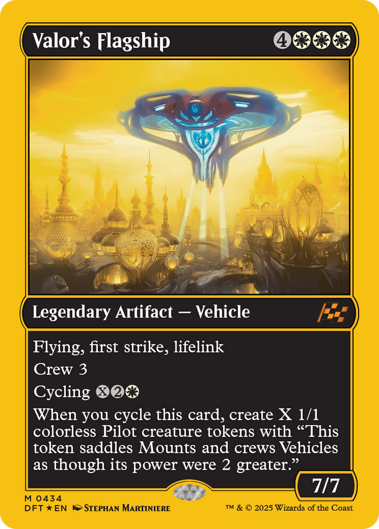 Valor's Flagship (First-Place Foil) [Aetherdrift] | Mega City Incorporated