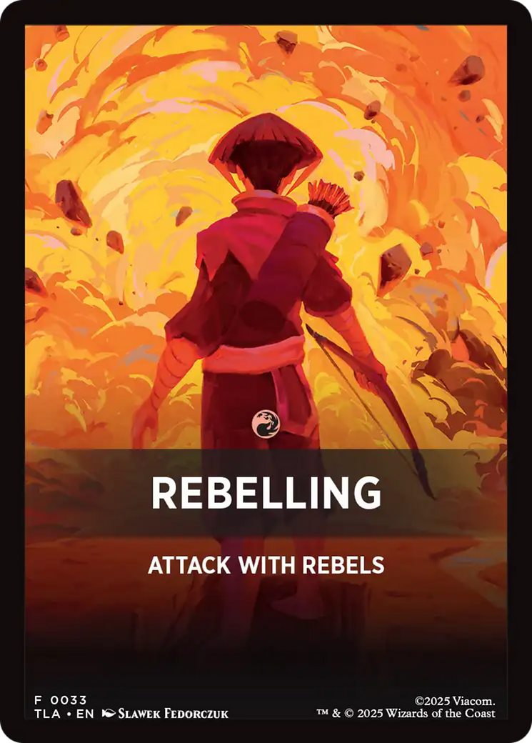 Rebelling Theme Card [Avatar: The Last Airbender Tokens] | Mega City Incorporated
