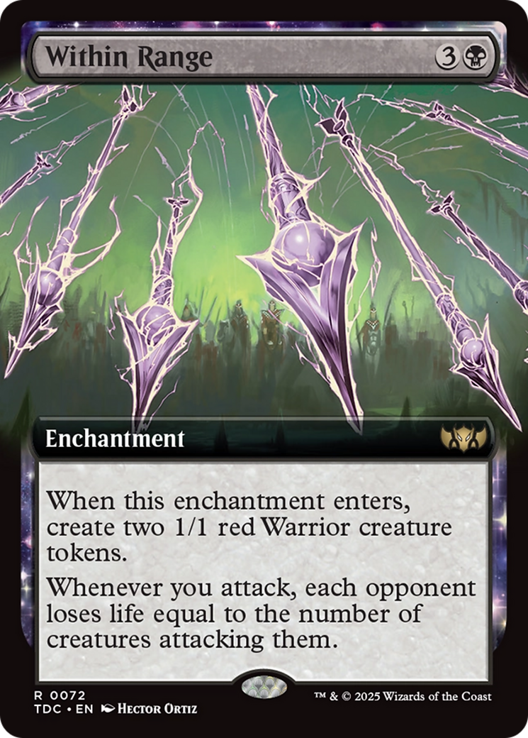 Within Range (Extended Art) [Tarkir: Dragonstorm Commander] | Mega City Incorporated