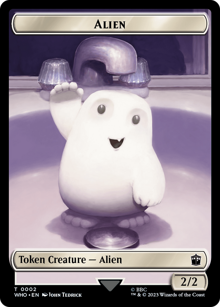 Copy // Alien Double-Sided Token [Doctor Who Tokens] | Mega City Incorporated