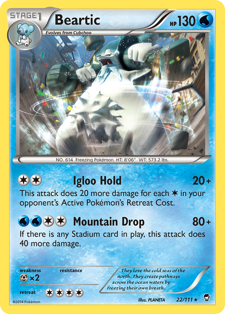 Beartic (22/111) [XY: Furious Fists] | Mega City Incorporated