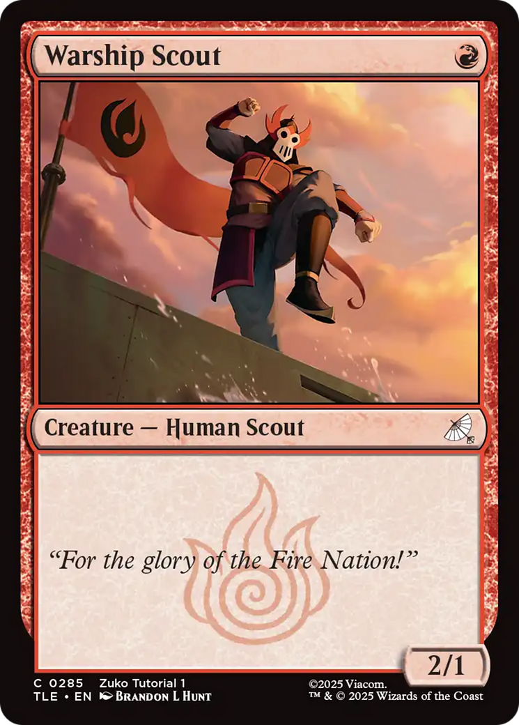Warship Scout (0285) [Avatar: The Last Airbender: Eternal-Legal] | Mega City Incorporated