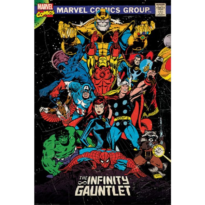 Poster - Marvel Retro - Infinity Gauntlet | Mega City Incorporated