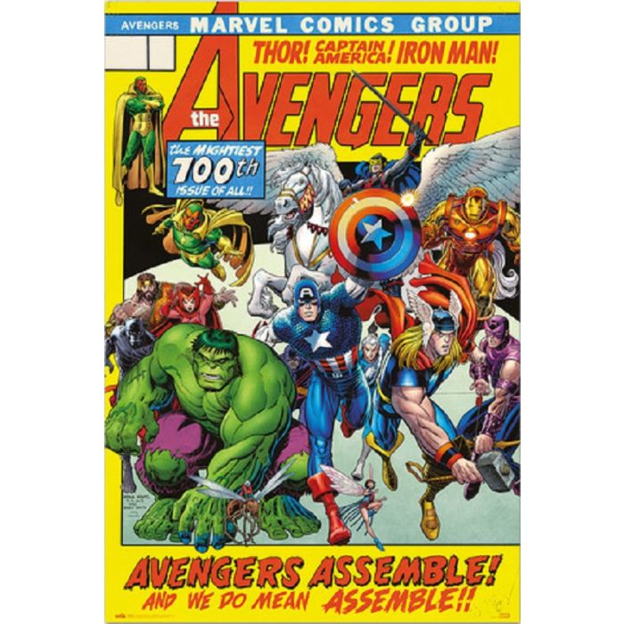 Poster - Avengers 100th Issue | Mega City Incorporated