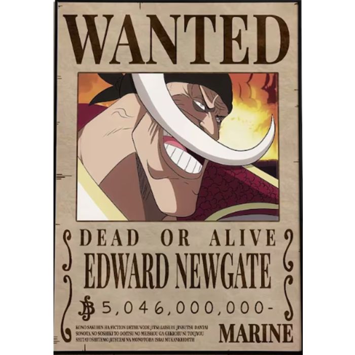 Poster - One Piece - Wanted Whitebeard | Mega City Incorporated