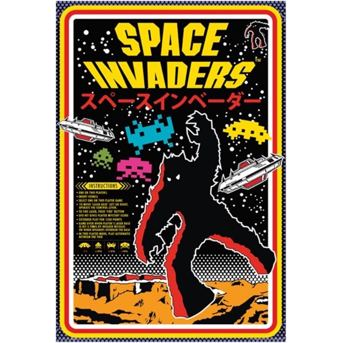 Poster - Space Invaders - Japanese | Mega City Incorporated